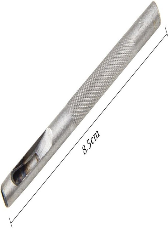 Inditrust مجموعة أدوات ثقب الجلد المجوف شديدة التحمل من إنديترست، 6 قطع - أداة قطع ثقوب دائرية (3 مم - 8 مم) للأحزمة والجلد والمطاط والقماش والحشيات - طقم أدوات ثقب يدوية - Image 3